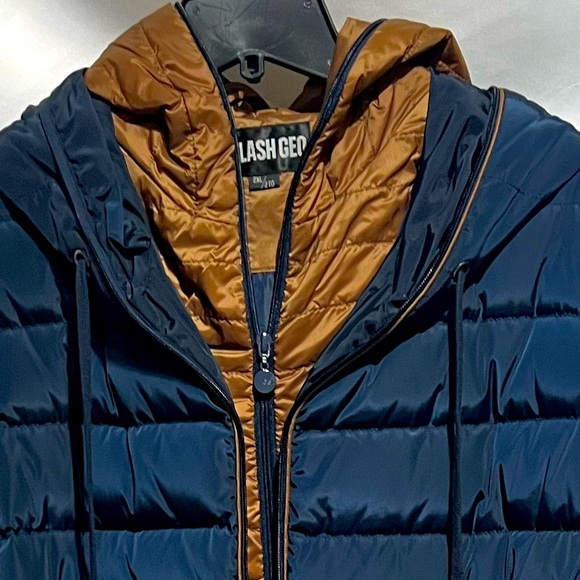 NEW Duck Down Flash Geo Super Warm Winter Coat & Puffer Jacket Plus Size - Picture 16 of 16